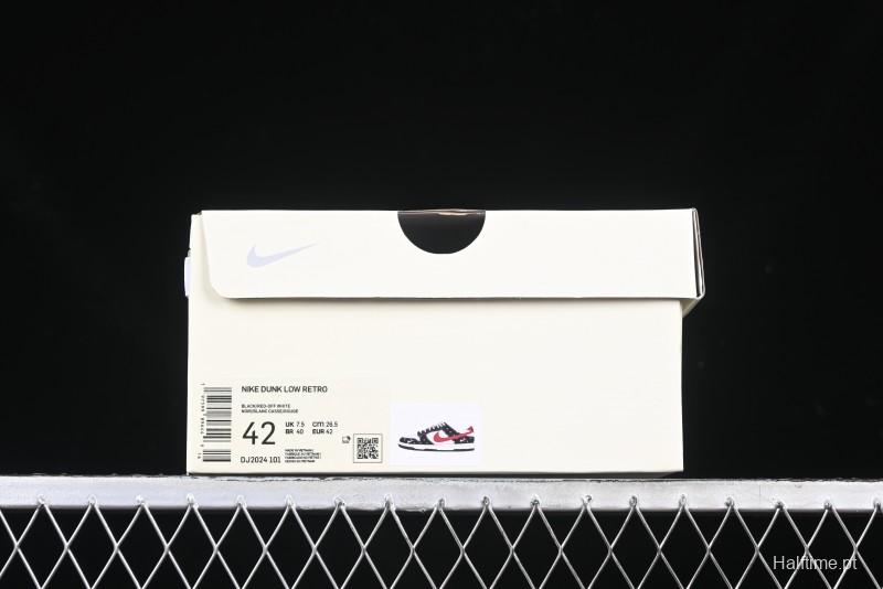 Nike SB Dunk Low Edison Chen Collaboration Graffiti Red Swoosh Anniversary Custom Low-Top Casual Skate Shoes - DJ2024-101