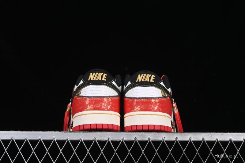 Nike SB Dunk Low Chinese New Year Celebration Red Anniversary High-End Custom Low-Top Casual Skate Shoes - RW1220-005