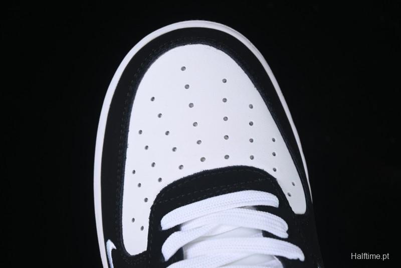 Nike Air Force 1 '07 Low Burberry Collaboration Black White Cow Print Casual Sneakers - DF0188-029