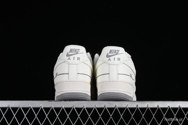 Nike Air Force 1 '07 Low Casual Sneakers with 3M Reflective Details and Full-Length Air Cushion - CJ1379-603