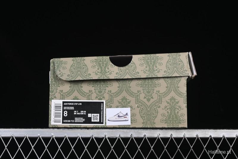 Nike Air Force 1 '07 Low Gucci Collaboration Beige Grey Pattern Low-Top Casual Sneakers - XZ6188-723
