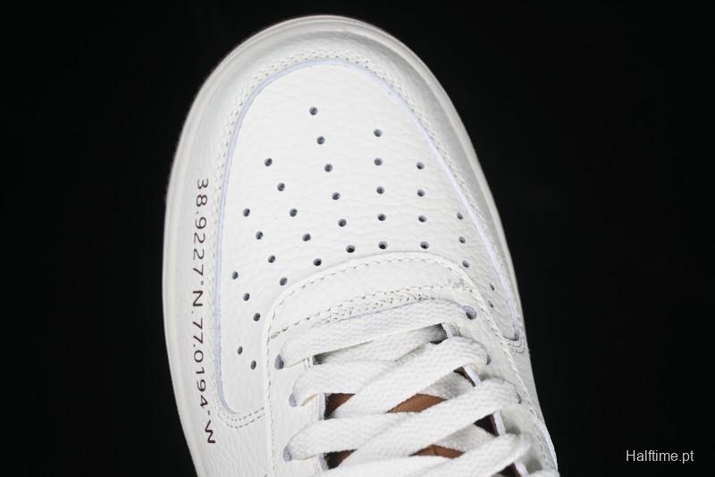 Nike Air Force 1 '07 Low Casual Sneakers with Full-Length Air Cushion - HQ7027-100