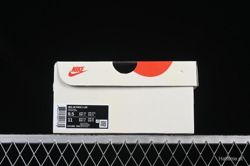 Nike Air Force 1'07 Low Dior Collaboration Red Black Zebra Print Casual Sneakers - KK1988-066