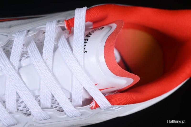 Nike Zoom Fly 6 Lightweight Responsive Running Shoes with Flyknit and Carbon Fiber Plate - HQ3498-100