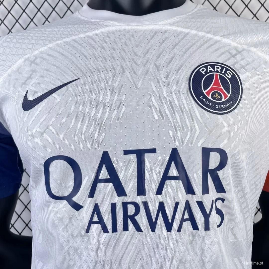 Player Version 23/24 PSG White Training Pre-Match Jersey