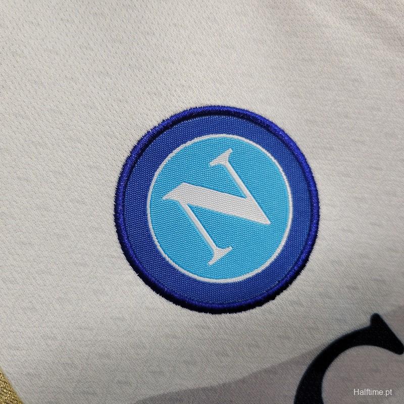 23/24 Kids Napoli Away White Jersey