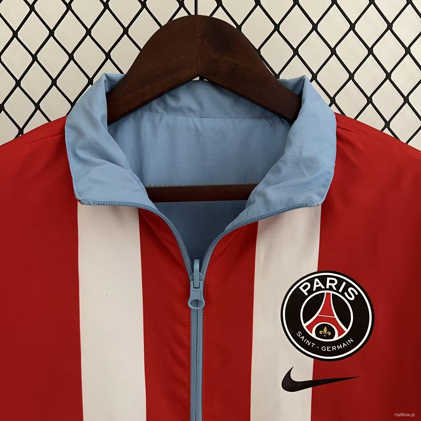 23/24 PSG Blue/Red Stripe Reversible Jacket