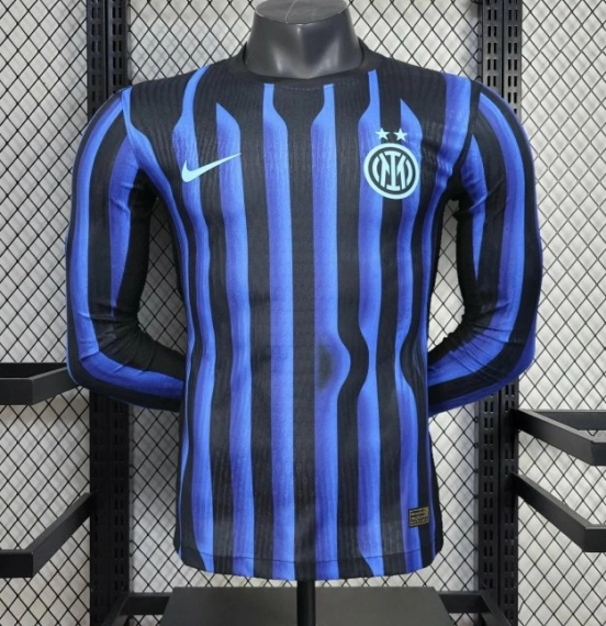 25/26 Player Version Inter Milan Home Long Sleeve Jersey